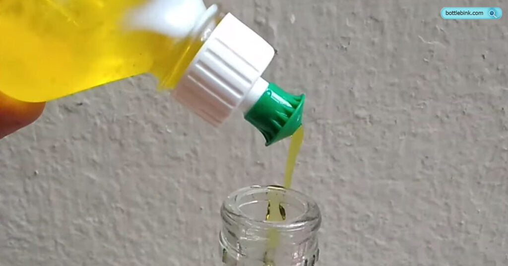 clean a glass bottle